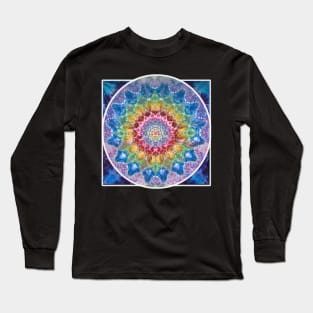 Tie Dye Meditation Mandala spiritual boho hippie phish dead head garcia weir Long Sleeve T-Shirt